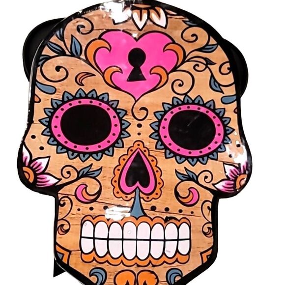 At Home Sugar Skull Cutting Board/ Decor - Picture 1 of 5